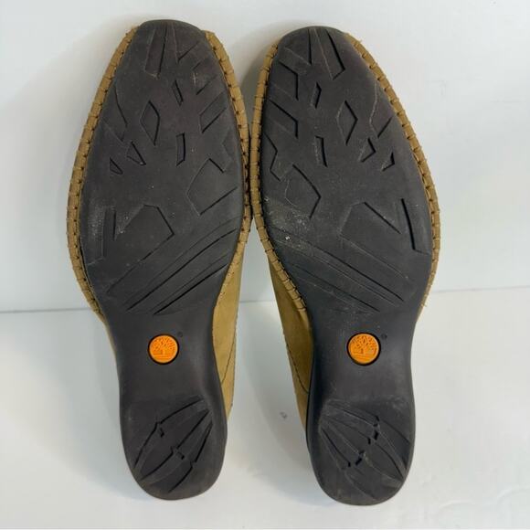 Timberland Comforia Suede Leather Mules Clogs Women's Size 6.5 tan - Picture 4 of 9